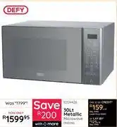 Bradlows Defy 30Ltr Metallic Microwave DMO390 10124426 offer