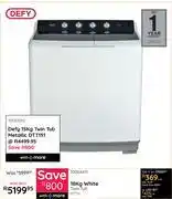 Bradlows Defy 18Kg White Twin Tub DTT151 10064411 offer