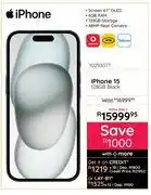 Bradlows Apple iPhone 15 128GB (Black) 10293077 offer