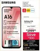 Bradlows Samsung Galaxy A16 128GB Black Smartphone 10301416 offer