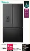 Bradlows Hisense 575Ltr Black French Door Fridge H760FSB-WD 10291720 offer
