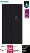 Bradlows Hisense 541Ltr Black Side-By-Side Fridge H680SMIB-WD 10306058 offer