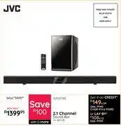 Bradlows JVC 2.1 Channel Sound Bar TH-BY370 10103795 offer
