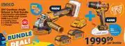 Mica Ingco 20V Cordless Angle Grinder & Drill Bundle CAGLI261522+CIDLI206681-Per Bundle offer