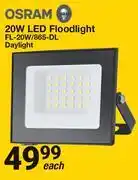 Osram 20W LED Floodlight Daylight FL-20W/865-DL-Each