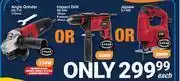 Mica Steco Angle Grinder 115mm SG-710 Or Impact Drill 10mm SD-650 Or Jigsaw SJ-400-Each offer