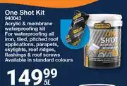 Mica One Shot Kit Acrylic & Membrane Waterproofing Kit 940043-5Ltr offer
