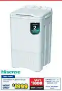 Russells Hisense 15Kg Single Tub WB1X151UW 10327245 offer