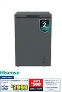 Russells Hisense 97L Chest Freezer Grey H135CFS 10321403 offer