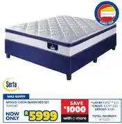 Russells Serta Apollo 152cm Queen Bed Set 10282442 offer