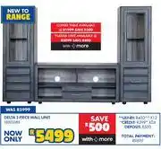 Russells Delta 3 Piece Wall Unit 10322385 offer