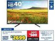 Russells Sansui 40 Full HD LED TV SLED40FHD 10061130 offer
