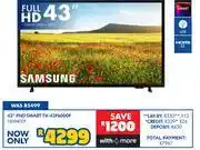 Russells Samsung 43 FHD Smart TV 43F6000F 10308129 offer