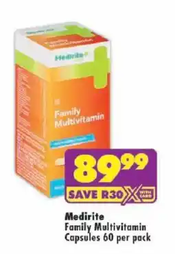 Shoprite Medirite Family Multivitamin offer