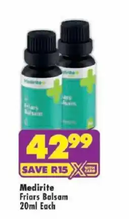 Shoprite Medirite Friars Balsam offer