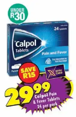 Shoprite Calpol Pain & Fever Tablets offer