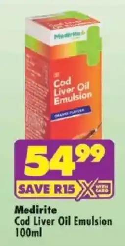 Shoprite Medirite Cod Liver Oil Emulsion offer