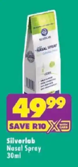 Shoprite Silverlab Nasal Spray offer