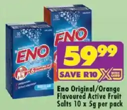 Shoprite Eno Original/Orange Flavoured Active Fruit Salts offer