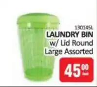 KitKat Cash and Carry LAUNDRY BIN w/ Lid Round Large Assorted offer