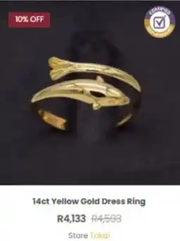 Cash Converters 14ct Yellow Gold Dress Ring offer