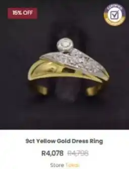 Cash Converters 9ct Yellow Gold Dress Ring offer