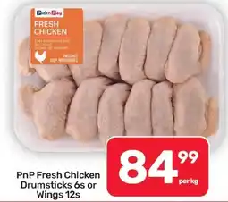 Pick n Pay Hypermarket PnP Fresh Chicken Drumsticks 6s or Wings 12s offer