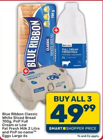 Pick n Pay Hypermarket Blue Ribbon Classic White Sliced Bread offer