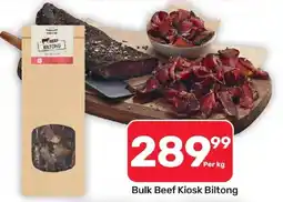 Pick n Pay Hypermarket Bulk Beef Kiosk Biltong offer