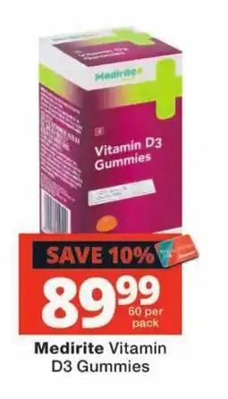 Checkers Medirite Vitamin D3 Gummies offer