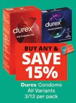Checkers Durex Condoms offer