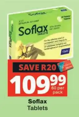 Checkers Soflax Tablets offer
