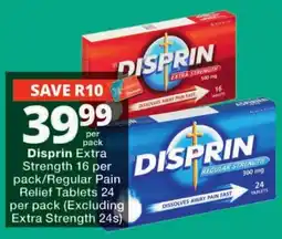 Checkers Disprin Extra Strength offer