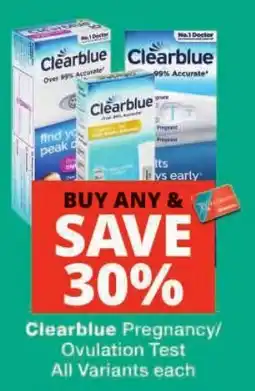 Checkers Clearblue Pregnancy/Ovulation Test offer