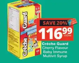 Checkers Créche Guard Baby Immune Multivit Syrup offer