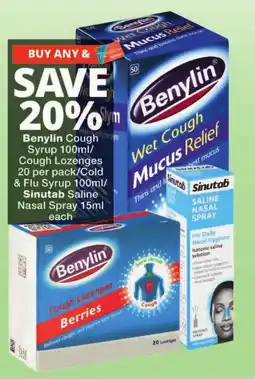 Checkers Benylin Cough Syrup offer