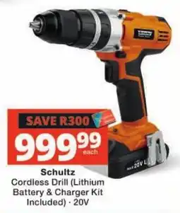 Checkers Hyper Schultz Cordless Drill offer