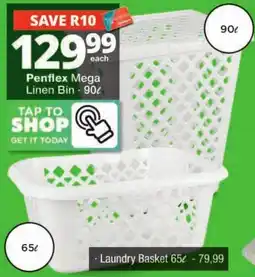 Checkers Hyper Penflex Mega Linen Bin offer