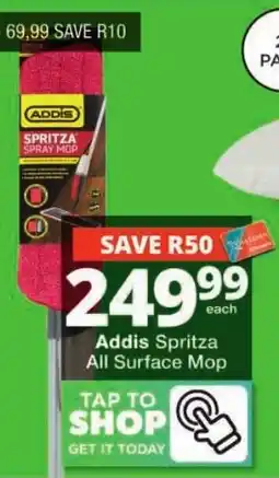 Checkers Hyper Addis Spritza All Surface Mop offer