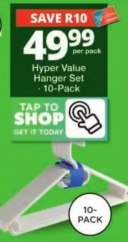 Checkers Hyper Hyper Value Hanger Set offer
