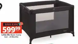 Checkers Hyper Little Me Basic Camp Cot offer