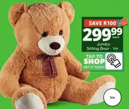 Checkers Hyper Jumbo Sitting Bear offer