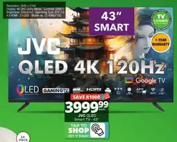 Checkers Hyper JVC QLED Smart TV · 43" offer