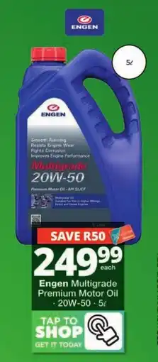 Checkers Hyper Engen Multigrade Premium Motor Oil offer