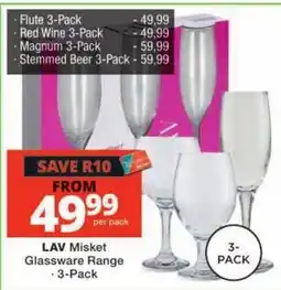 Checkers Hyper LAV Misket Glassware Range offer