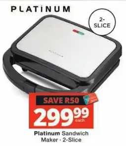 Checkers Hyper Platinum Sandwich Maker · 2-Slice offer