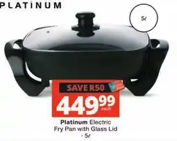Checkers Hyper Platinum Electric Fry Pan with Glass Lid offer