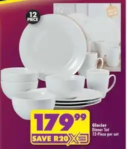 Shoprite Glacier Dinner Set 12-Piece per set offer