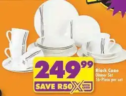 Shoprite Black Cane Dinner Set offer