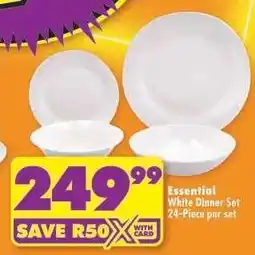 Shoprite Essential White Dinner Set offer